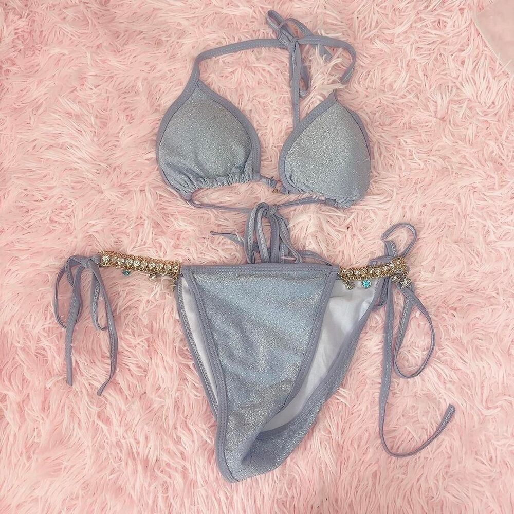 Unbranded Women's Blue and Purple Bikinis-and-tankini-sets